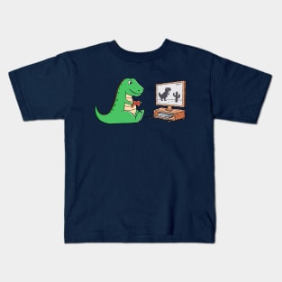 Dinosaur Gaming Kids T-Shirt